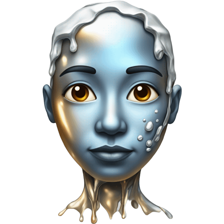 Melting scifi Person in love emoji