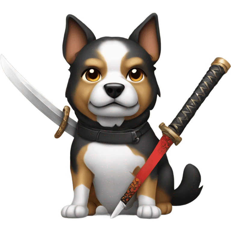 Dog with a katana  emoji