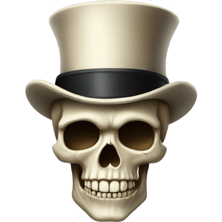 Skull with top hat emoji