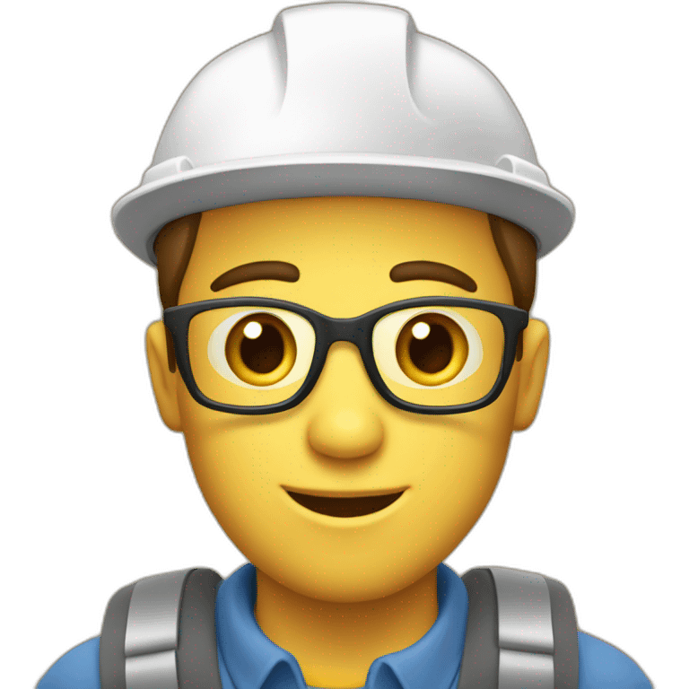 roofer without yellow hat and using a laptop emoji