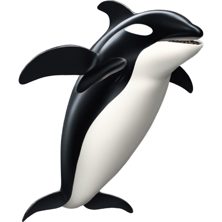 Pingüino orca emoji