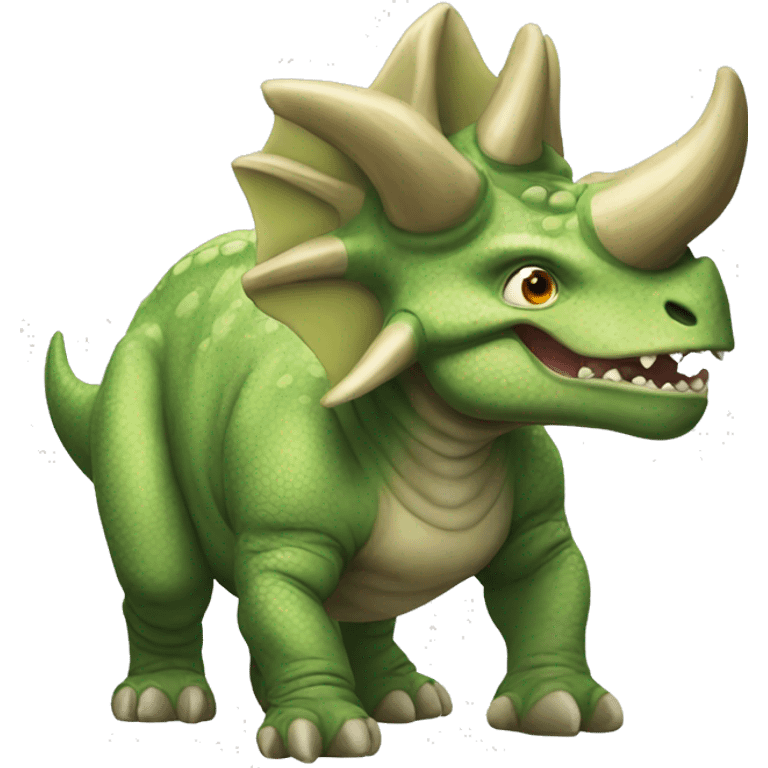 Angry triceratops emoji