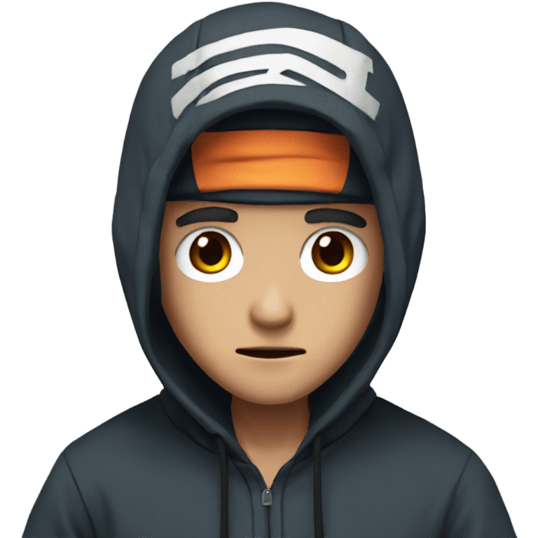 Naruto wearing a hoodie  emoji