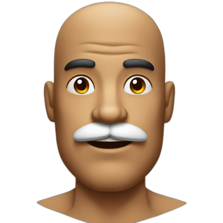 Muscle mustache expressive Cuban man emoji