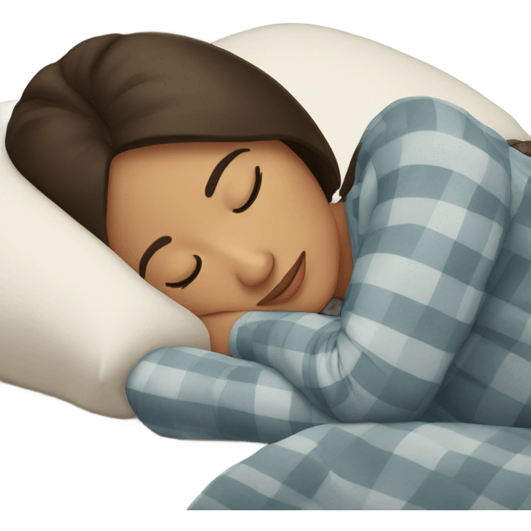 Brunette girl sleeping emoji