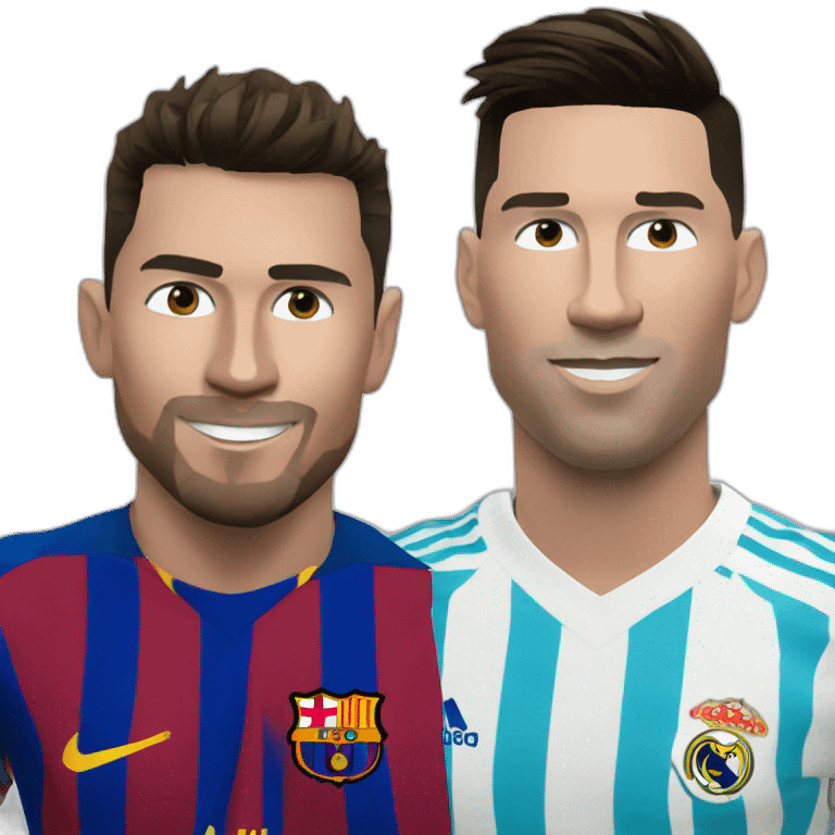 Ronaldo and Messi emoji