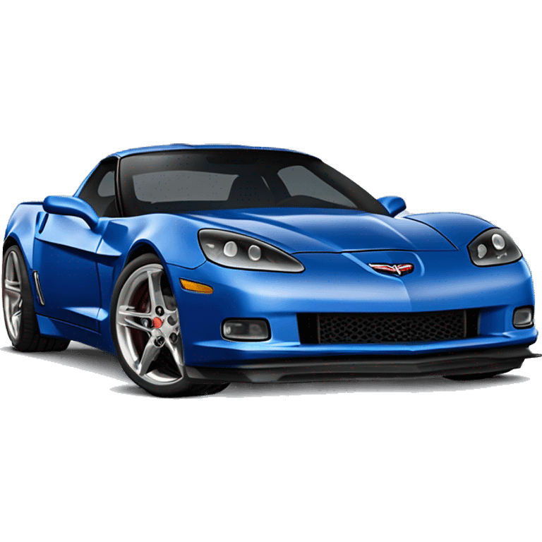 Blue widebody C6 corvette  emoji