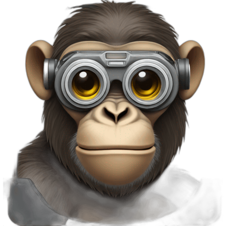 ape with camera goggles emoji