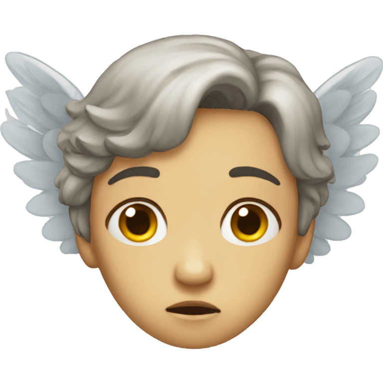 sad angel emoji