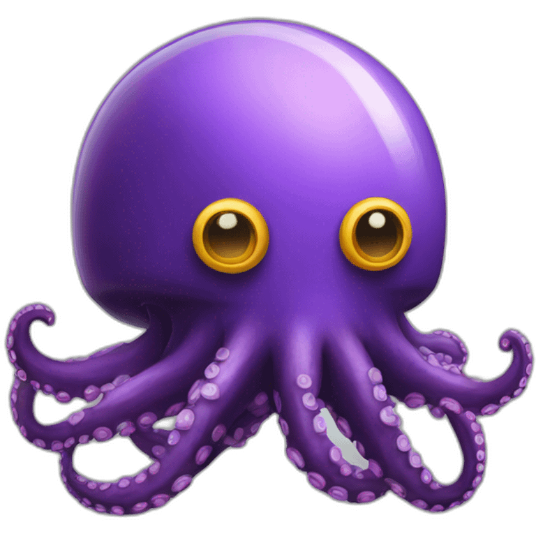 octopus flying helmet emoji