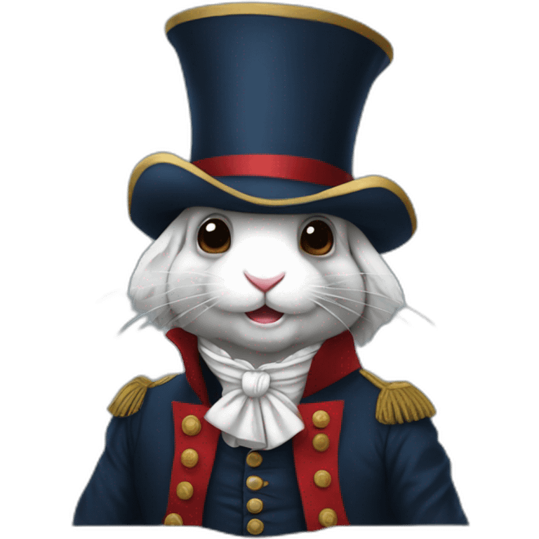 rabbit dressed as robespierre emoji