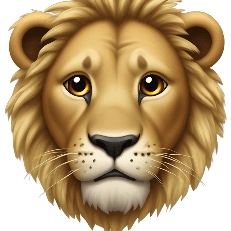 Injured lion emoji