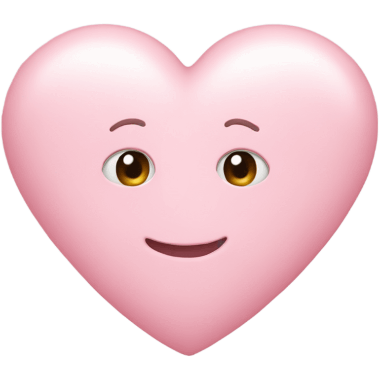 pastel pink heart emoji