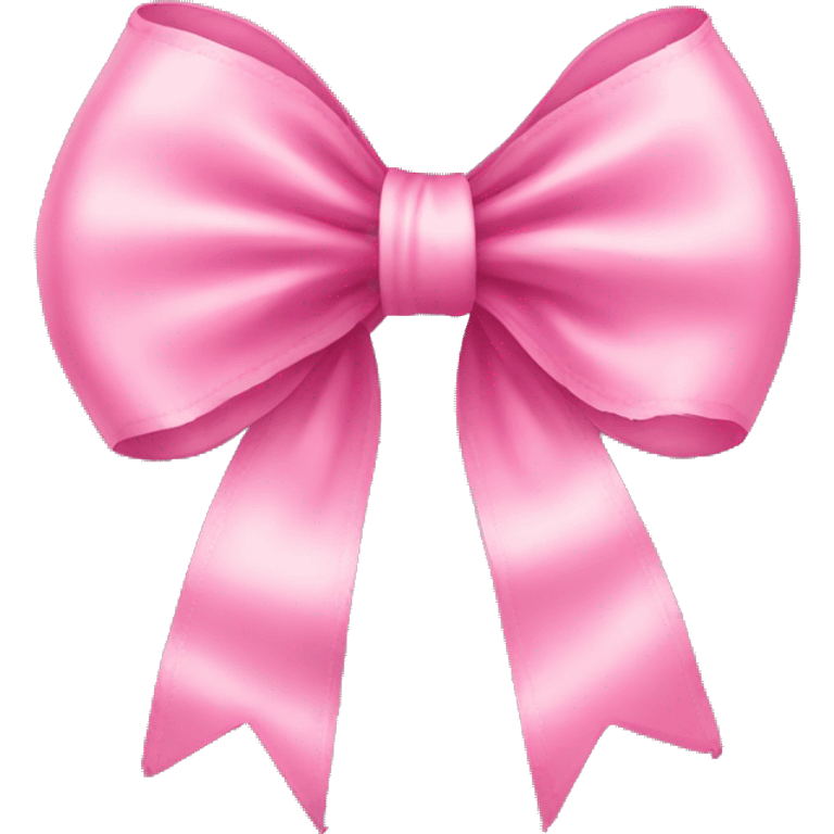 Cute pink ruffle bow emoji