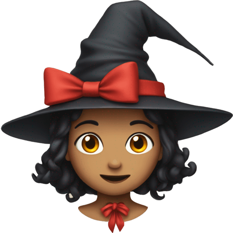 Kiki witch with red bow emoji