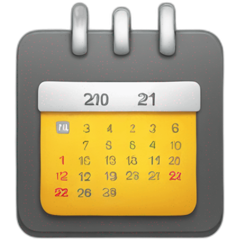 calendar date 1 emoji