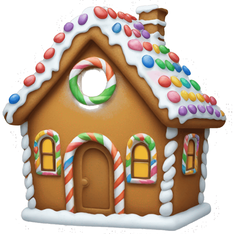 gingerbread house emoji