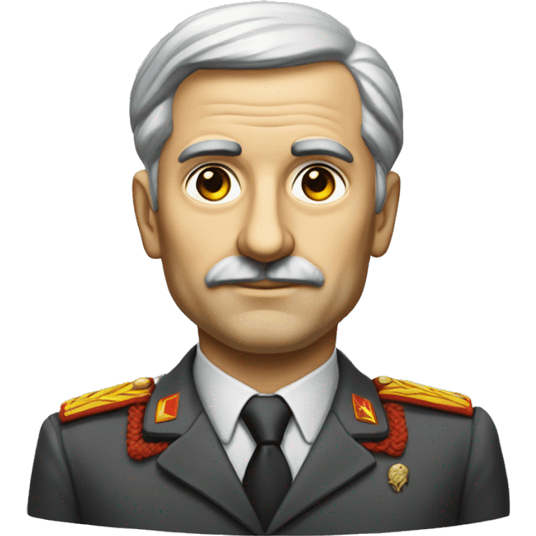 soviet engineer diplomat full scale photoealistic serious emoji