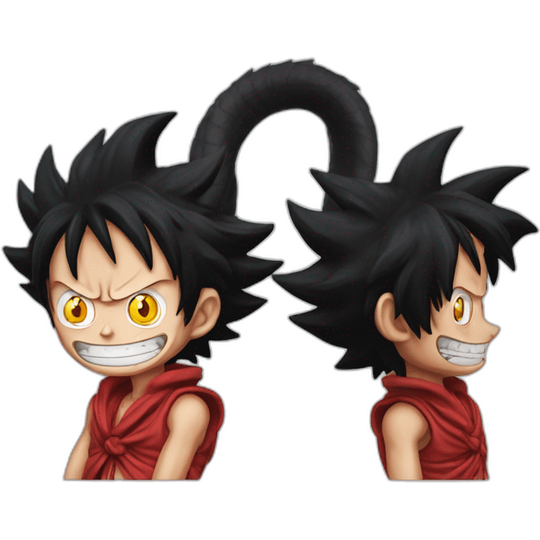 Monkey d Luffy Snakeman emoji