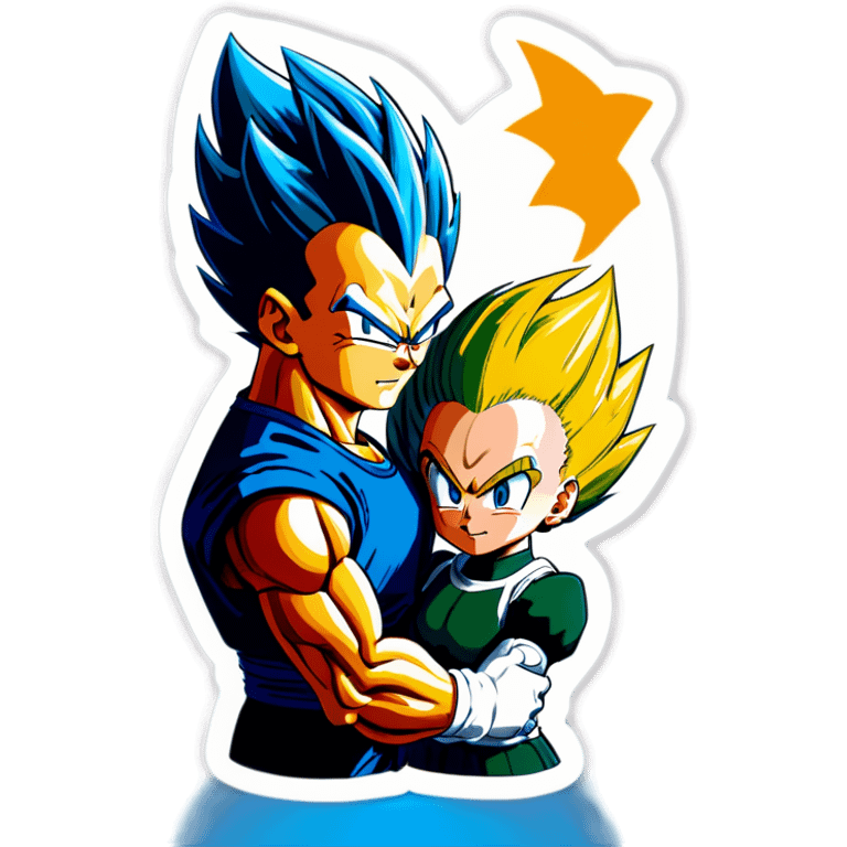 Vegeta y bulma  emoji