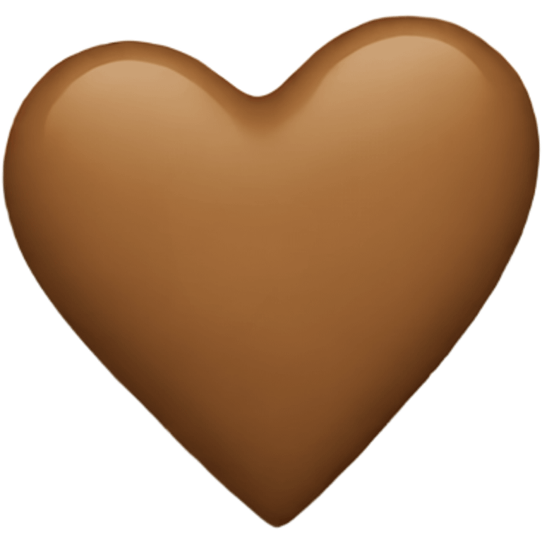 Brown heart emoji