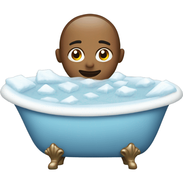 bath with ice  emoji