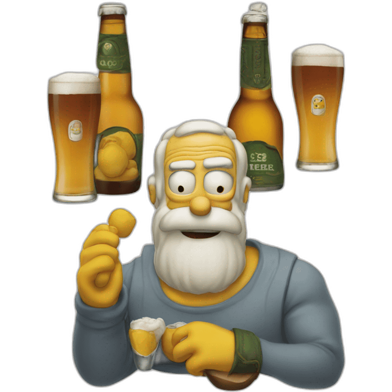 Homer bière  emoji