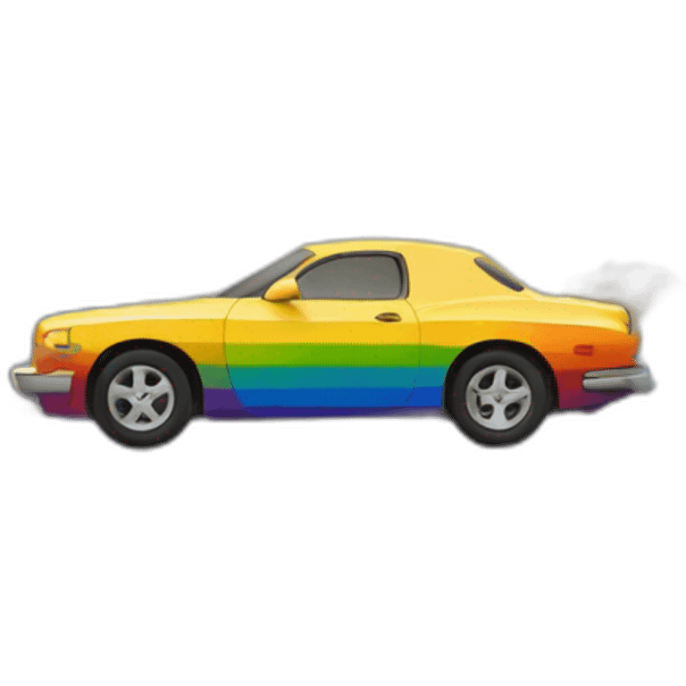 pride car emoji