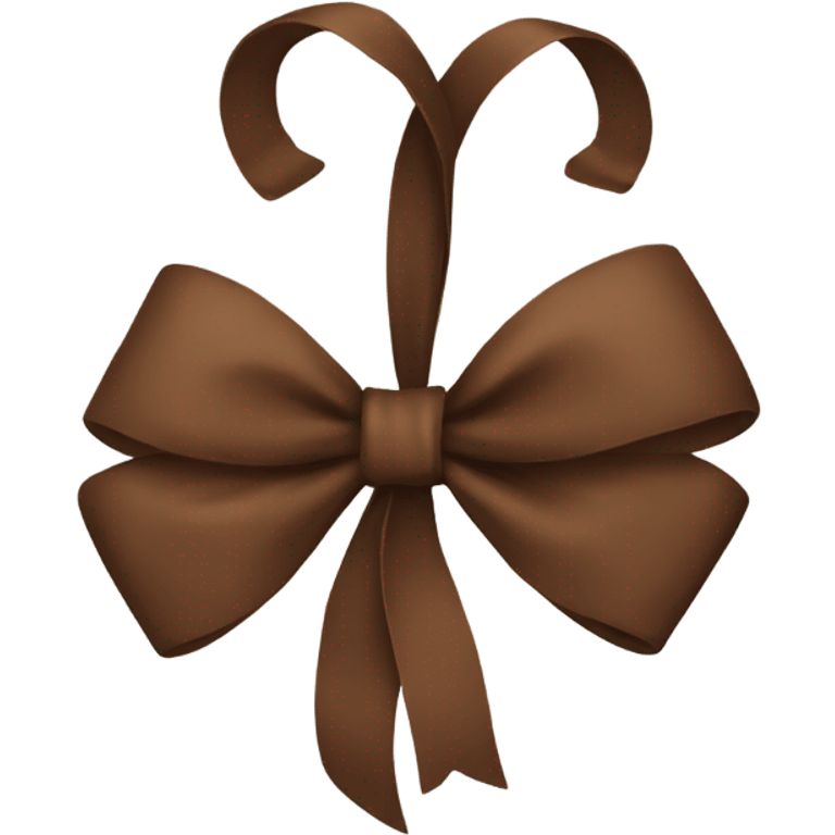 Brown bow emoji