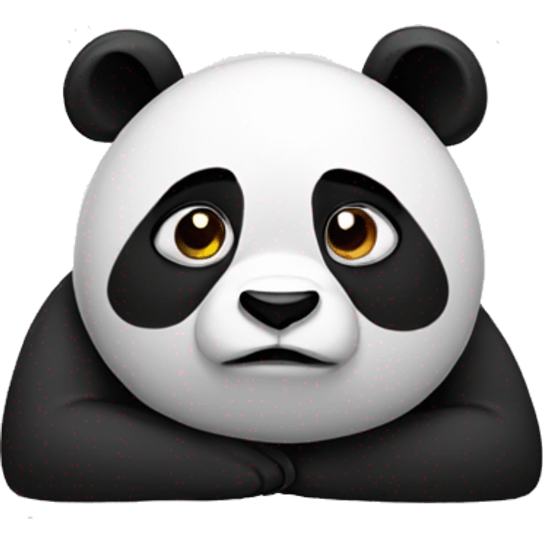 a sad panda emoji