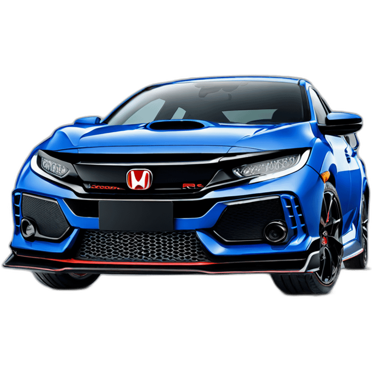 2018 honda civic type-r in boost blue emoji