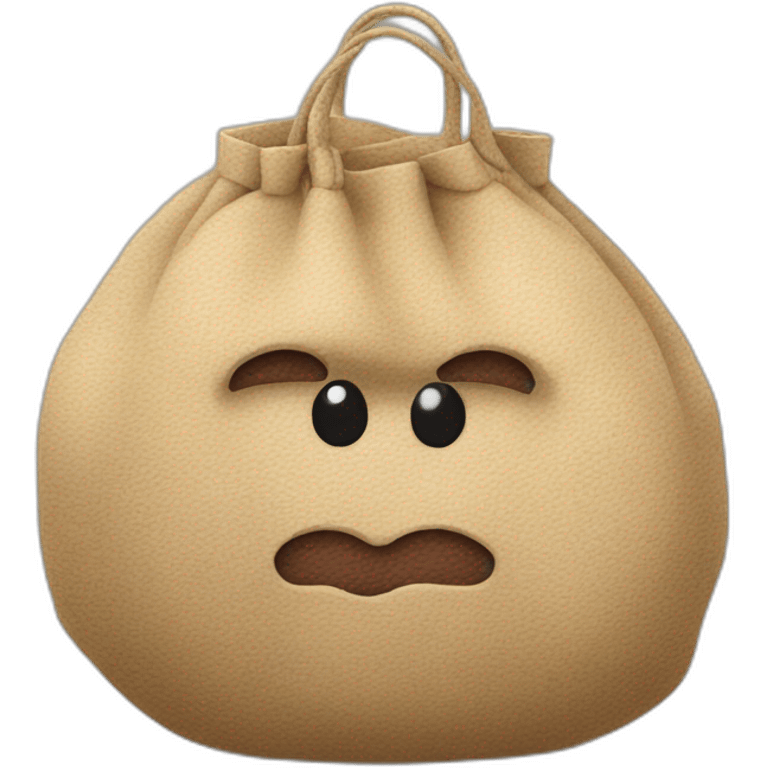 balls in a hairy skin coloured bag emoji