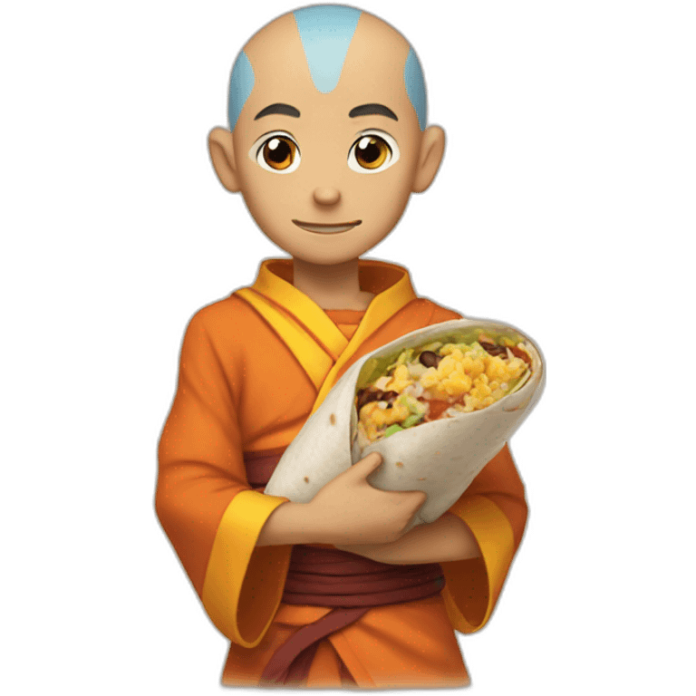 aang with a burrito emoji