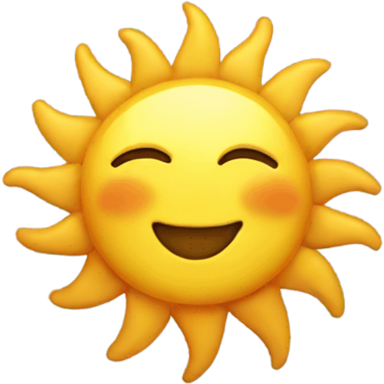 Sun smiling  emoji