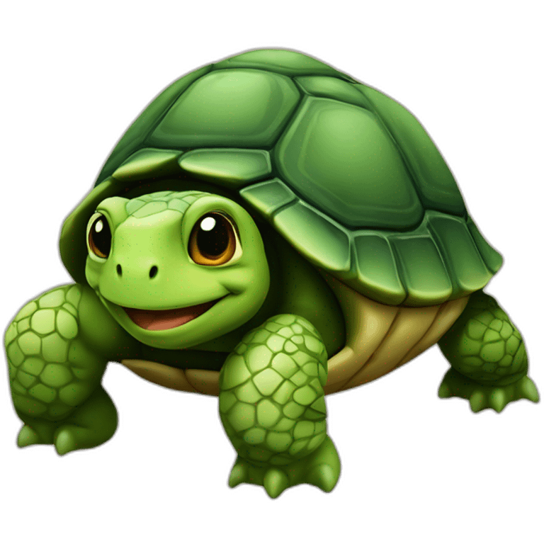 Tortue sur un phoque emoji