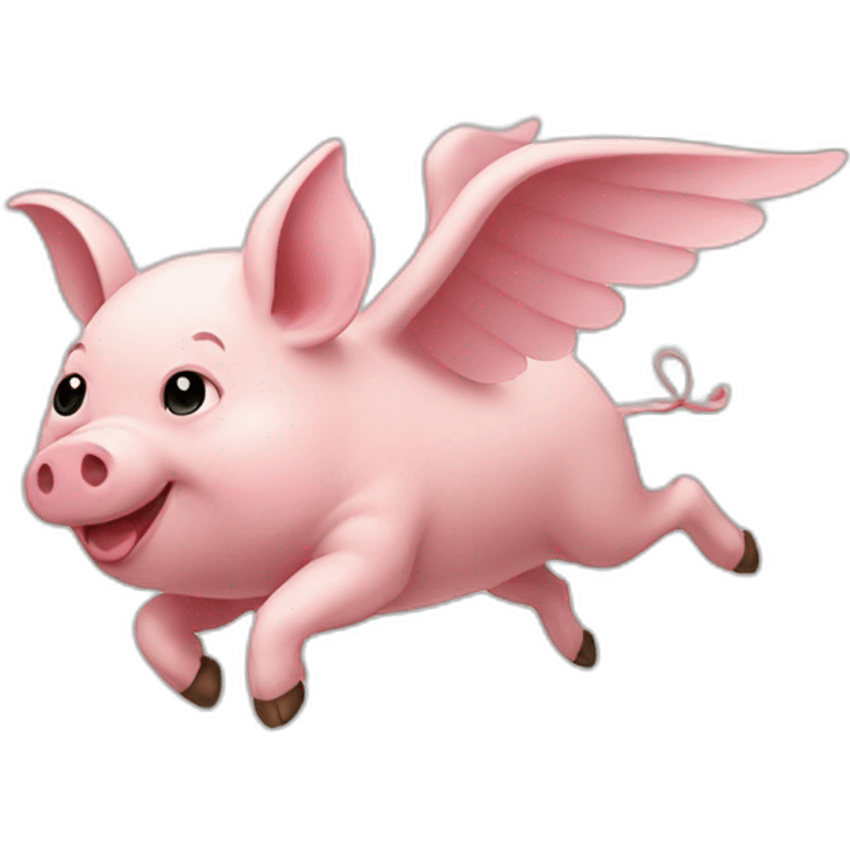 Flying pig emoji