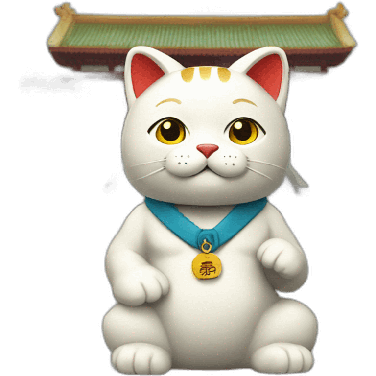 maneki neko going to university emoji