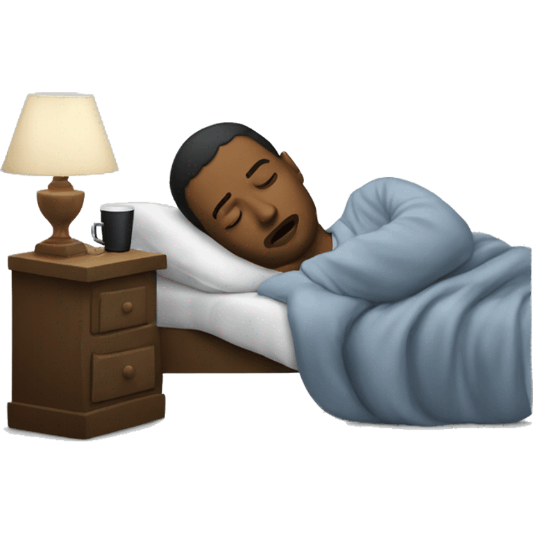 Sleeping and listening to true crime podcast emoji