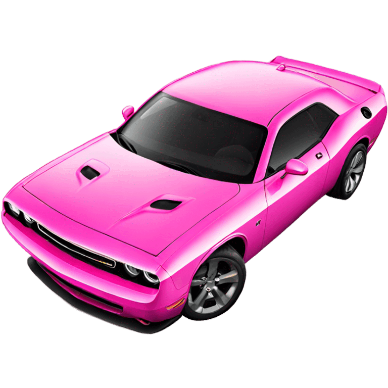 Pink dodge challenger  emoji