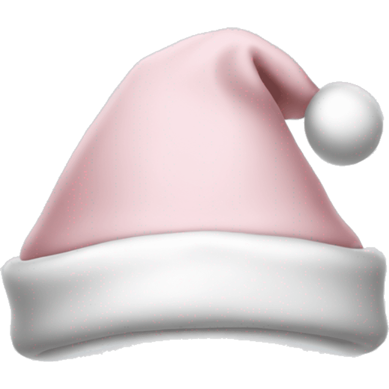 Pale blush pink santa hat  emoji