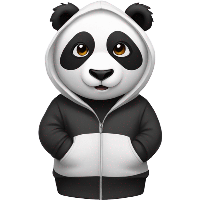 Panda with a hoodie on  emoji