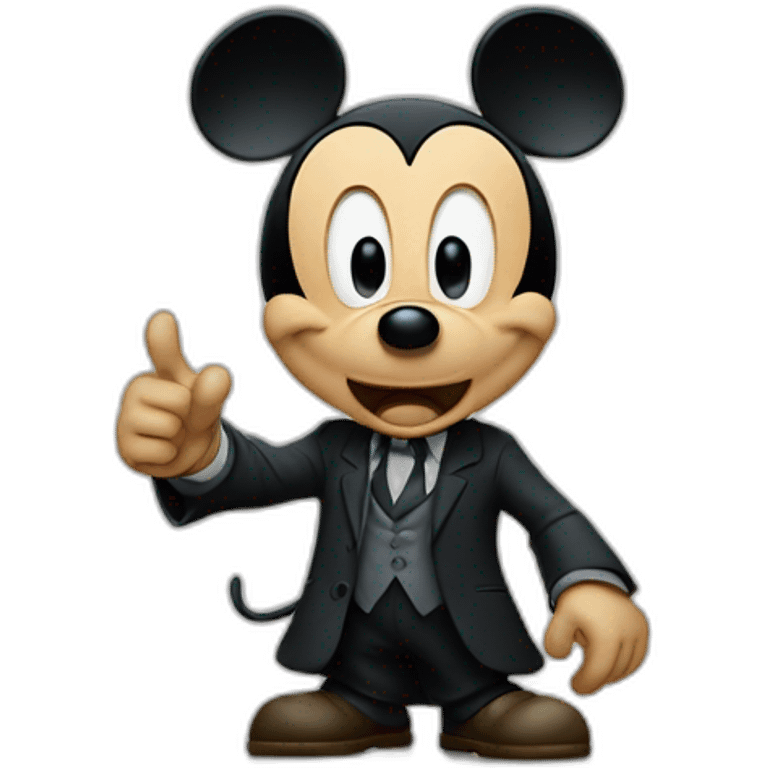 mickey mouse as an angry disney lawyer emoji