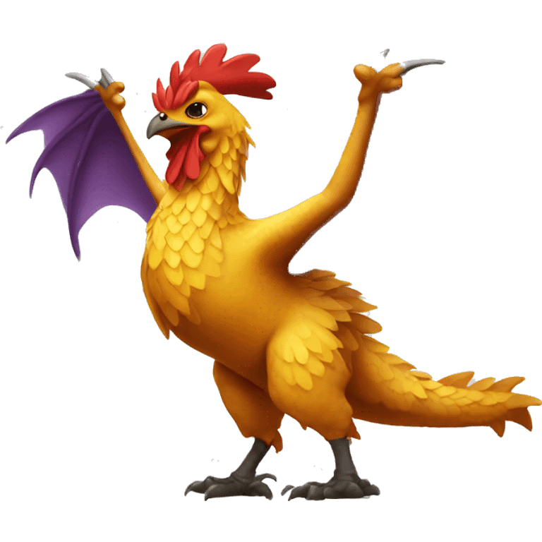 Dragon chicken emoji