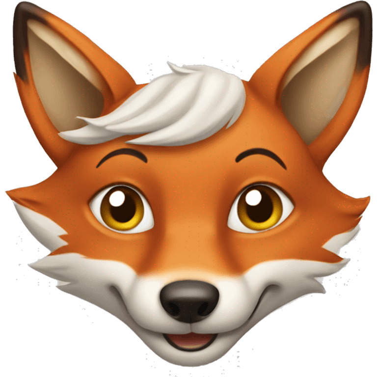 a Happy Fox, Iphone Version emoji