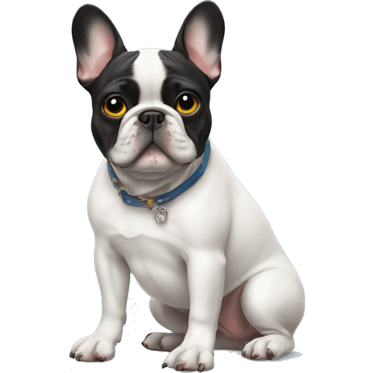 French bulldog with shoes emoji