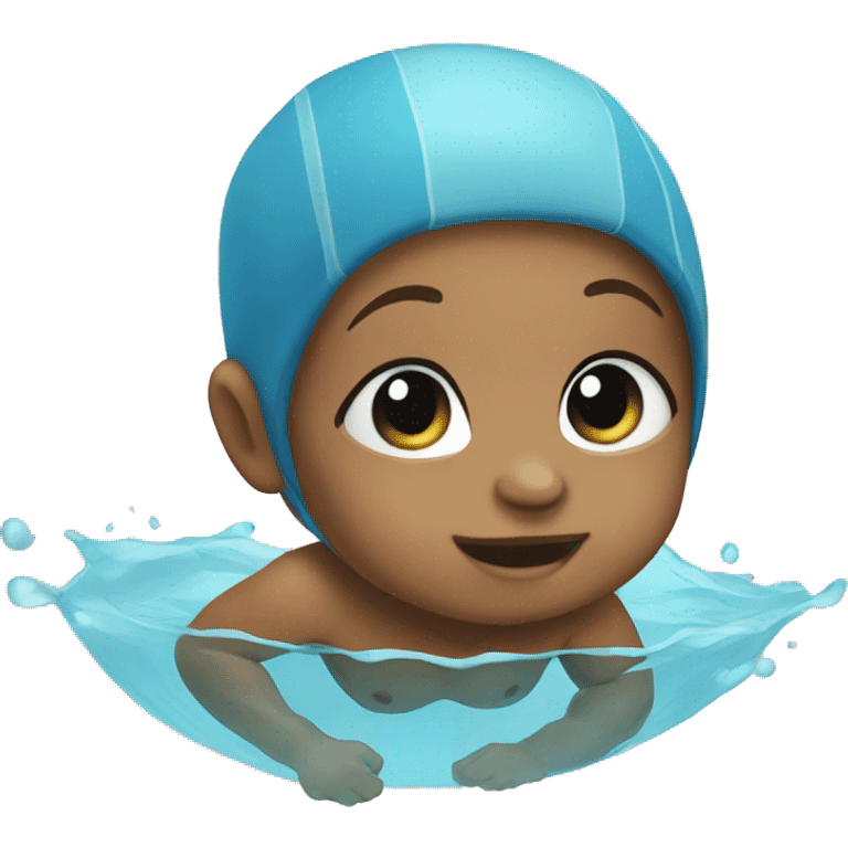 Baby swimming emoji