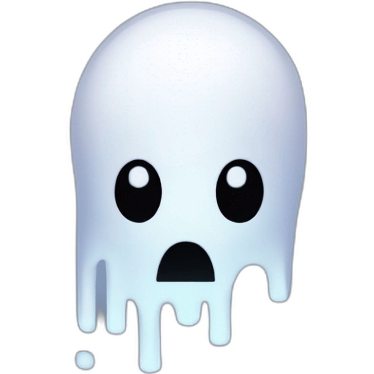 a pixel ghost emoji