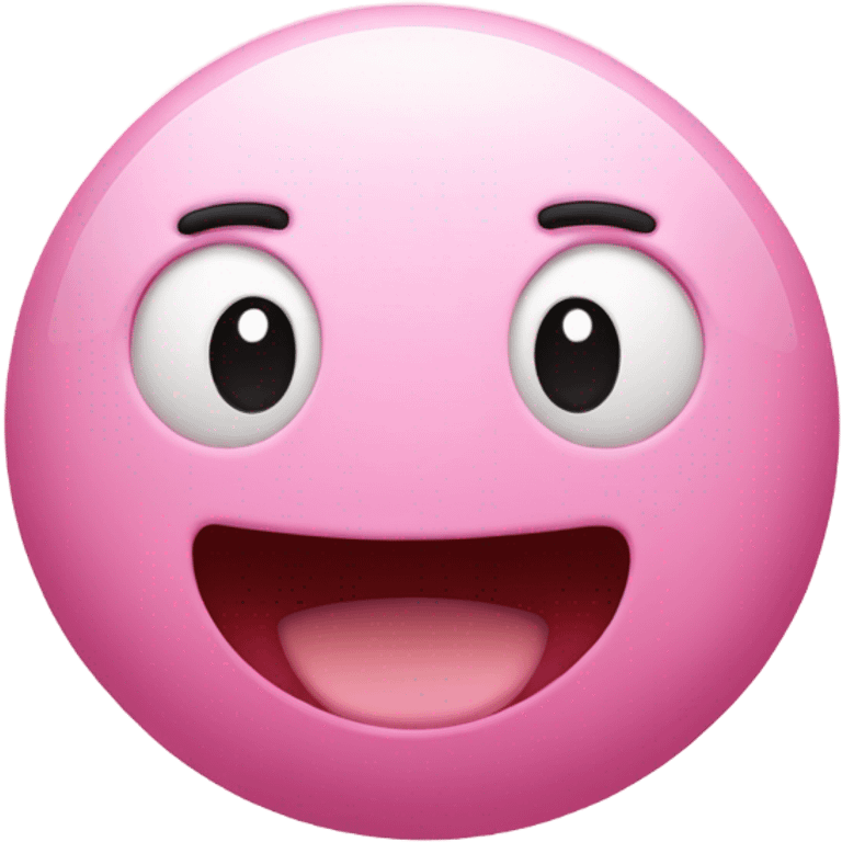 Kirby shaped ball emoji