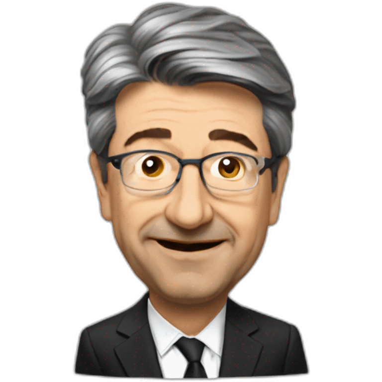 Mélenchon en parachute emoji