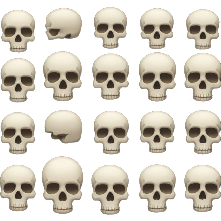 skull + pixel emoji